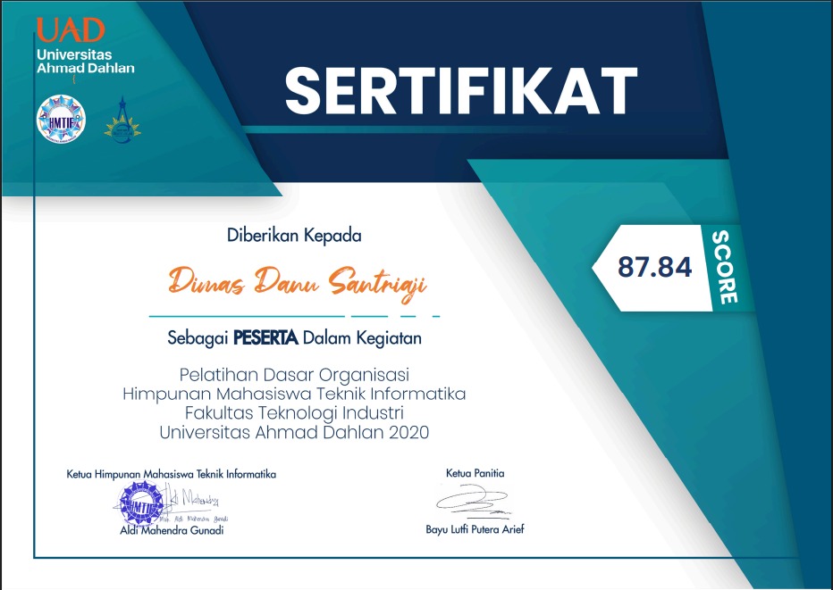 Pelatihan Dasar Organisasi
